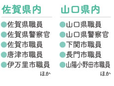 佐賀県山口県内