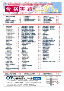 佐賀校一次合格実績（R4）